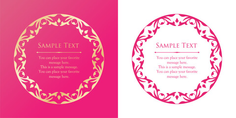 春をイメージしたフレームデザイン。高級感のあるフレームデザイン