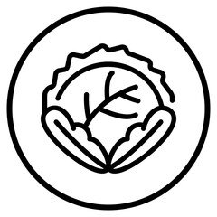cabbage line icon