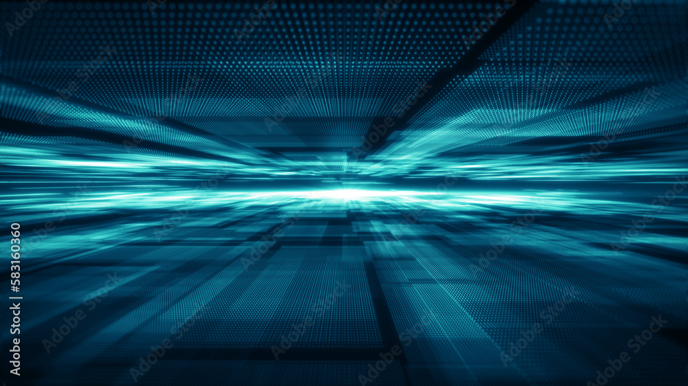 Poster abstract technology background. data flow, big data, technology background concept. abstract big dat