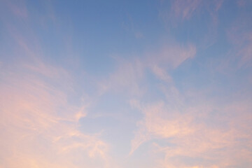 sunset in the sky
