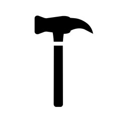 Claw hammer icon. Hand tool. Vector.