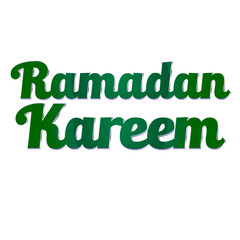 Ramadan Kareem Design Concept on a Transparent Background