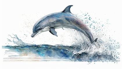 Dolphin: The Intelligent, Social, and Playful Mammal of the Sea and Marine Life, Generative AI