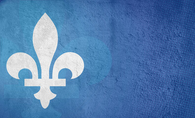 Naklejka premium Quebec Province Fleur de Lys emblem abstract background