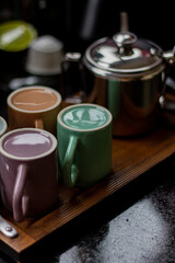 teapot and cups