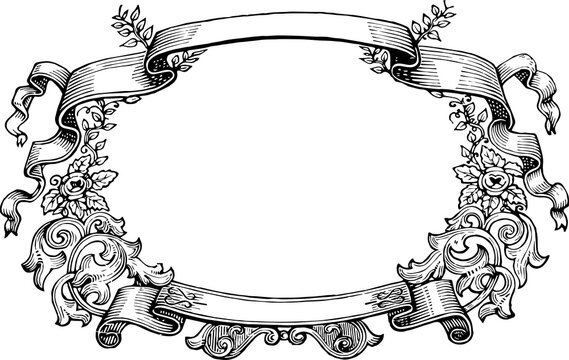 recommend clip art: Аntique frame engraving. Antique baroque rococo frame-Vintage frame scroll ornament engraving border floral retro pattern antique style acanthus foliage swirl decorative design element filigree
