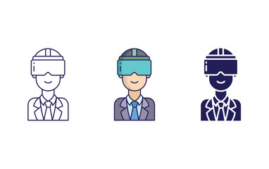 Fototapeta premium Goggles vector icon