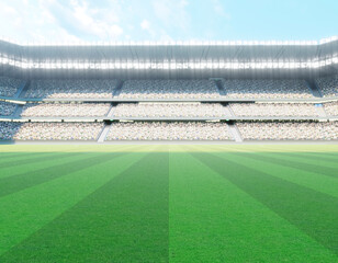 Fototapeta premium Aussie Rules Stadium and Ball