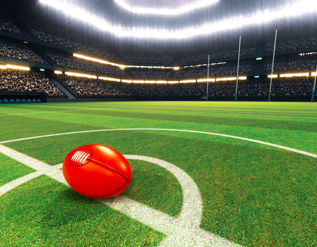 Aussie Rules Stadium and Ball