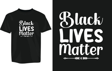 Fototapeta premium Black day typography tshirt, black live matter, black rights usa a nation, american black day