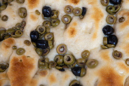 genoese dumpling typical Ligurian focaccia with different flavors and ingredients