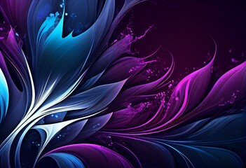 purple, blue, abstract background Generative AI