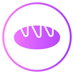 bread gradient icon