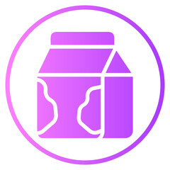 milk gradient icon
