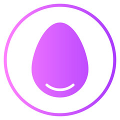 egg gradient icon
