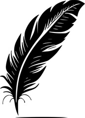 Feather - High Quality Vector Logo - Vector illustration ideal for T-shirt graphic