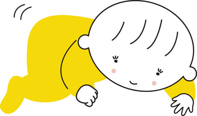 ハイハイする赤ちゃん