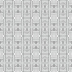 Vector seamless pattern. Modern stylish texture. Monochrome, linear abstract background.