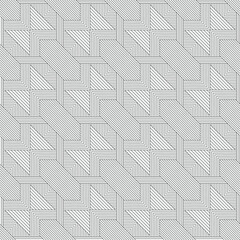 Vector seamless pattern. Modern stylish texture. Monochrome, linear abstract background.