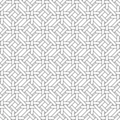 Vector seamless pattern. Modern stylish texture. Monochrome, linear abstract background.