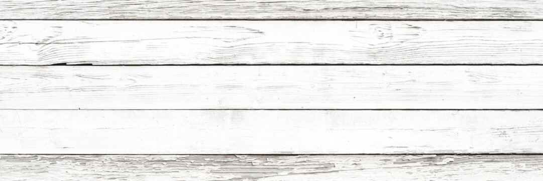 White wooden table in retro style. Background with copyspace