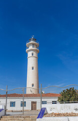 Der Leuchtturm in Torrox Costa, Andalusien, Spanien
