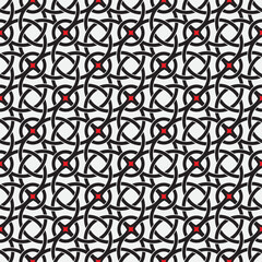 Vector seamless models. Modern stylish texture. Composition from regularly repeating geometrical element. Monochrome, simple. Vector illustrations. © Mikhail