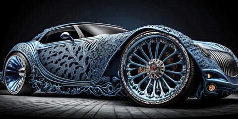 The image was a representation of an automobile and its transportation - generative ai.