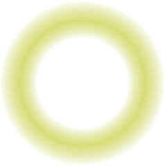 発光する球体　黄