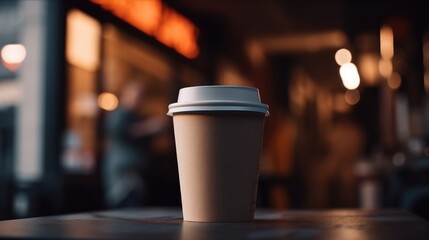 Paper cup of coffee
