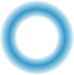 発光する球体　青