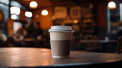 Paper cup of coffee
