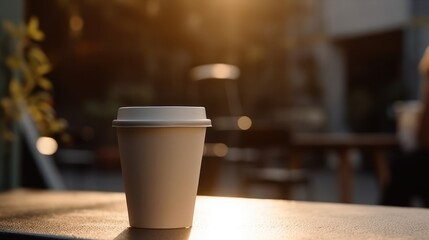 Paper cup of coffee
