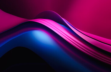 Abstract background made by sunlight illumination. Viva magenta, blue and green dark toned gradient for web design with copy space.