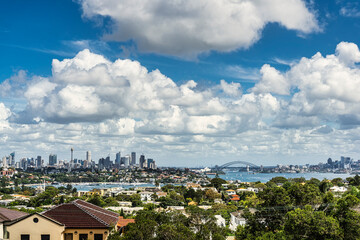 Fototapeta na wymiar panoramic view of sydney, Australia.