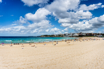 Fototapeta na wymiar landscape of Bondi Beach in Sydney, Australia