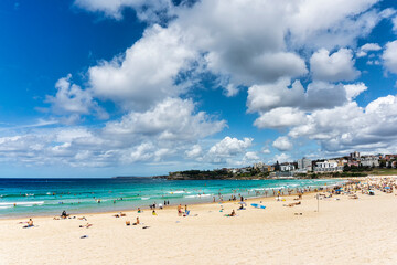 Fototapeta na wymiar landscape of Bondi Beach in Sydney, Australia 