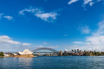 Poster City harbour bridge, Sydney Opera house and skyline. Australia. © Yido