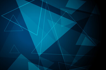 Abstract digital background with blue geometric particles