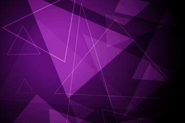 Triangular purple background in high-tech style