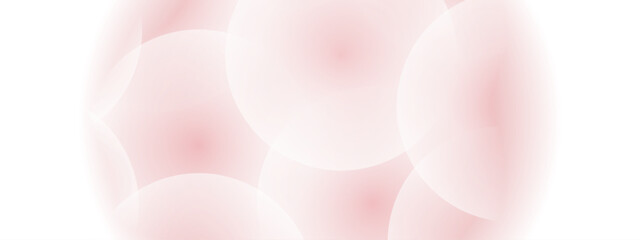 Abstract circles and squares white on gradient background