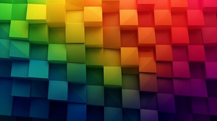 Abstract cube colorful background