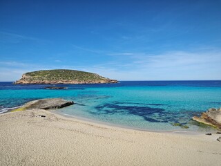Fototapeta na wymiar Cala Conta beach Ibiza