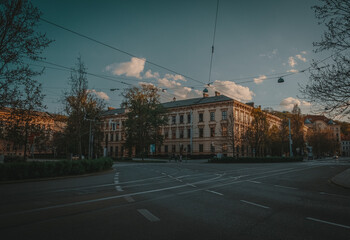 Fototapeta premium Street in the evening