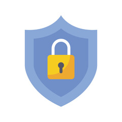 Security shield vector flat Icon Design illustration. SEO Development And Marketing Symbol on White background EPS 10 File