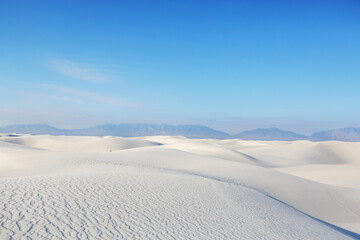 White sand dunes