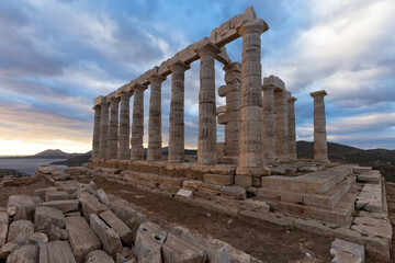 Fototapeta na wymiar Kap Sounion - Poseidon Tempel