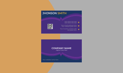 Creative simple vector design, simple clean business card template 
