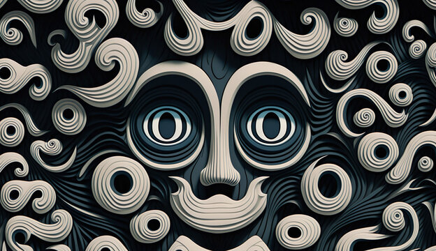 Nightmare Pattern 8k, Pattern, Illustration