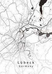 Lübeck Germany City Map